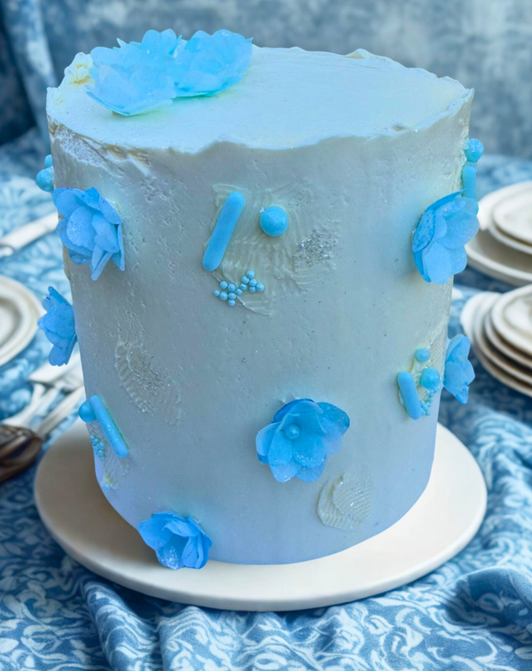 White Floral Custom Cake Western Sydney