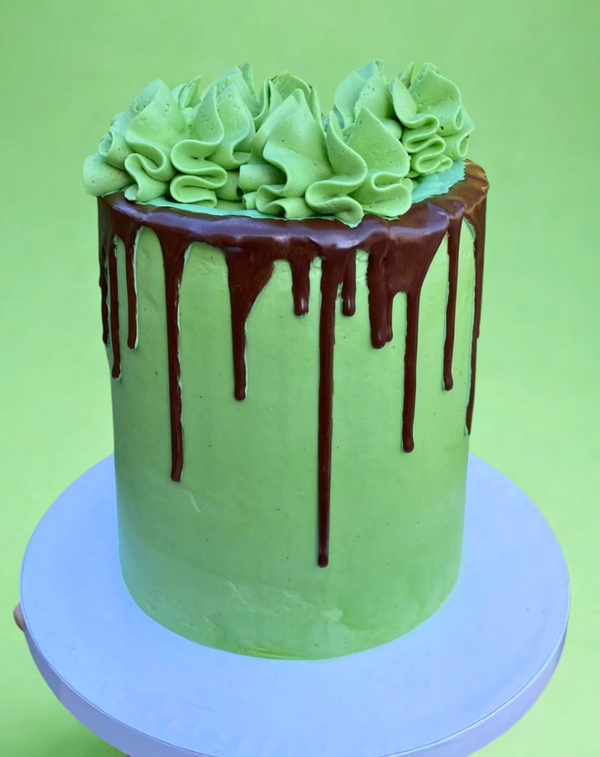 Mint Green & Chocolate Drip Cake Made to order, Pick up The Hills